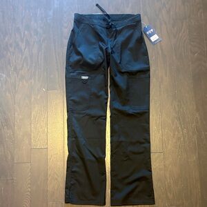 NWT Black Cherokee Scrub Pants with Drawstring Waist